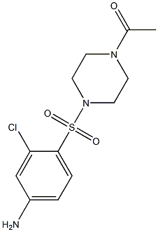  1-{4-[(4-amino-2-chlorobenzene)sulfonyl]piperazin-1-yl}ethan-1-one