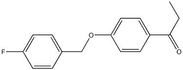 1-{4-[(4-fluorophenyl)methoxy]phenyl}propan-1-one Structure