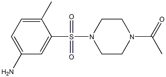 1-{4-[(5-amino-2-methylbenzene)sulfonyl]piperazin-1-yl}ethan-1-one Structure