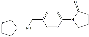 1-{4-[(thiolan-3-ylamino)methyl]phenyl}pyrrolidin-2-one Structure