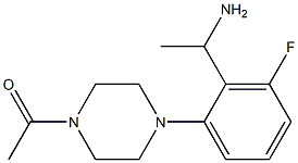  1-{4-[2-(1-aminoethyl)-3-fluorophenyl]piperazin-1-yl}ethan-1-one