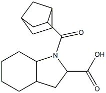 1-{bicyclo[2.2.1]heptan-2-ylcarbonyl}-octahydro-1H-indole-2-carboxylic acid Structure