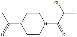 1-acetyl-4-(2-chloropropanoyl)piperazine Structure