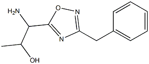 1-amino-1-(3-benzyl-1,2,4-oxadiazol-5-yl)propan-2-ol Struktur