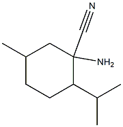 1-amino-2-isopropyl-5-methylcyclohexanecarbonitrile