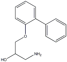 1-amino-3-(1,1'-biphenyl-2-yloxy)propan-2-ol Structure