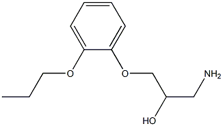 1-amino-3-(2-propoxyphenoxy)propan-2-ol Structure