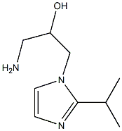 1-amino-3-[2-(propan-2-yl)-1H-imidazol-1-yl]propan-2-ol Struktur