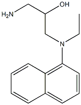 1-amino-3-[ethyl(naphthalen-1-yl)amino]propan-2-ol 结构式