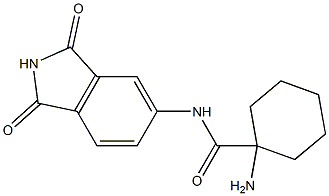 1-amino-N-(1,3-dioxo-2,3-dihydro-1H-isoindol-5-yl)cyclohexane-1-carboxamide Structure