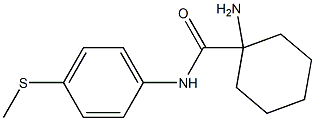 1-amino-N-[4-(methylthio)phenyl]cyclohexanecarboxamide Structure