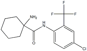 1-amino-N-[4-chloro-2-(trifluoromethyl)phenyl]cyclohexane-1-carboxamide Structure