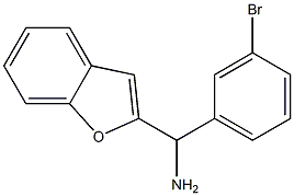 1-benzofuran-2-yl(3-bromophenyl)methanamine 化学構造式