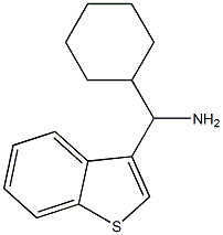 1-benzothiophen-3-yl(cyclohexyl)methanamine 结构式