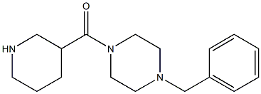 1-benzyl-4-(piperidin-3-ylcarbonyl)piperazine Structure