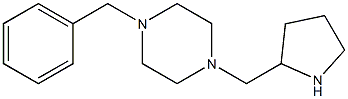 1-benzyl-4-(pyrrolidin-2-ylmethyl)piperazine Structure