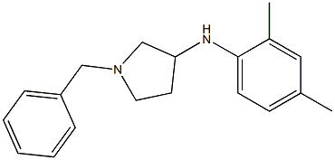 1-benzyl-N-(2,4-dimethylphenyl)pyrrolidin-3-amine,,结构式