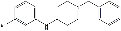 1-benzyl-N-(3-bromophenyl)piperidin-4-amine 化学構造式