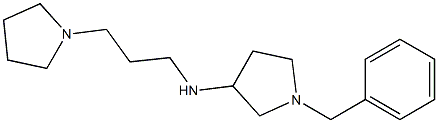 1-benzyl-N-[3-(pyrrolidin-1-yl)propyl]pyrrolidin-3-amine,,结构式