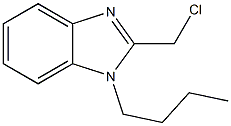 1-butyl-2-(chloromethyl)-1H-1,3-benzodiazole 结构式