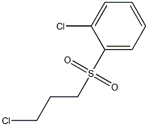 1-chloro-2-[(3-chloropropyl)sulfonyl]benzene Structure