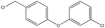 1-chloro-3-[4-(chloromethyl)phenoxy]benzene,,结构式