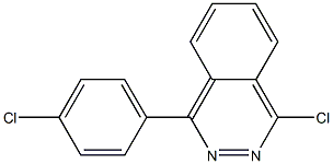 1-chloro-4-(4-chlorophenyl)phthalazine,,结构式