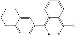 1-chloro-4-(5,6,7,8-tetrahydronaphthalen-2-yl)phthalazine 结构式