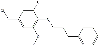 1-chloro-5-(chloromethyl)-3-methoxy-2-(3-phenylpropoxy)benzene|