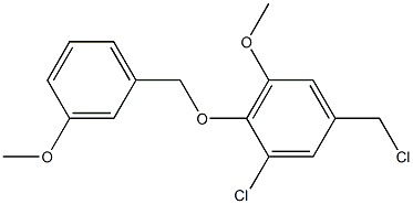 1-chloro-5-(chloromethyl)-3-methoxy-2-[(3-methoxyphenyl)methoxy]benzene