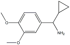 1-cyclopropyl-1-(3,4-dimethoxyphenyl)methanamine 化学構造式