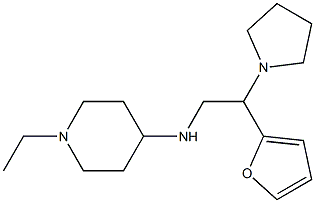 1-ethyl-N-[2-(furan-2-yl)-2-(pyrrolidin-1-yl)ethyl]piperidin-4-amine Structure