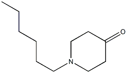 1-hexylpiperidin-4-one,,结构式