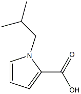 1-isobutyl-1H-pyrrole-2-carboxylic acid 化学構造式