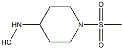 1-methanesulfonylpiperidine-4-hydroxylamine,,结构式