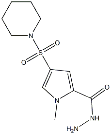  1-methyl-4-(piperidin-1-ylsulfonyl)-1H-pyrrole-2-carbohydrazide