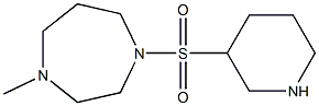 1-methyl-4-(piperidine-3-sulfonyl)-1,4-diazepane Structure