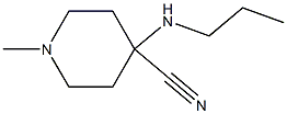 1-methyl-4-(propylamino)piperidine-4-carbonitrile Structure