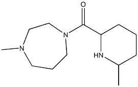 1-methyl-4-[(6-methylpiperidin-2-yl)carbonyl]-1,4-diazepane,,结构式