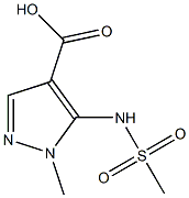 1-methyl-5-[(methylsulfonyl)amino]-1H-pyrazole-4-carboxylic acid Structure