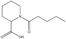 1-pentanoylpiperidine-2-carboxylic acid Structure