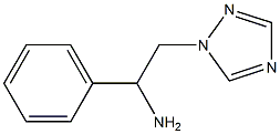 1-phenyl-2-(1H-1,2,4-triazol-1-yl)ethanamine,,结构式