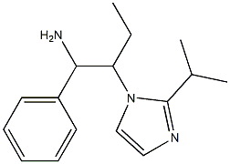 1-phenyl-2-[2-(propan-2-yl)-1H-imidazol-1-yl]butan-1-amine Struktur