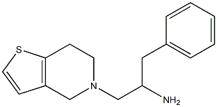 1-phenyl-3-{4H,5H,6H,7H-thieno[3,2-c]pyridin-5-yl}propan-2-amine Struktur