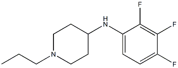 1-propyl-N-(2,3,4-trifluorophenyl)piperidin-4-amine 结构式