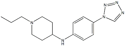 1-propyl-N-[4-(1H-1,2,3,4-tetrazol-1-yl)phenyl]piperidin-4-amine|