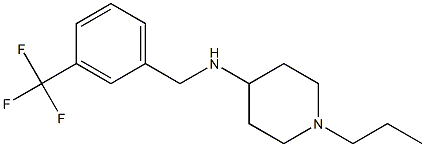 1-propyl-N-{[3-(trifluoromethyl)phenyl]methyl}piperidin-4-amine 结构式