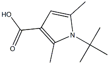 1-tert-butyl-2,5-dimethyl-1H-pyrrole-3-carboxylic acid 化学構造式