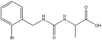 2-({[(2-bromophenyl)methyl]carbamoyl}amino)propanoic acid Struktur