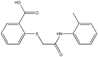 2-({[(2-methylphenyl)carbamoyl]methyl}sulfanyl)benzoic acid|